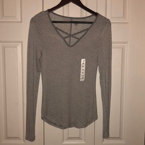 Striped long sleeve t-shirt!